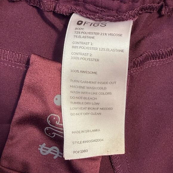 Figs Scrub Set Mens Medium Deep Purple Leon Top Tansen Jogger Pants - Picture 13 of 14